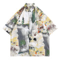 Retro Oil Painting Shirt For Men And Teenagers