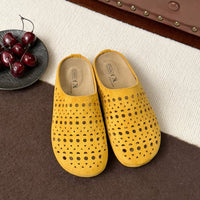 Women's Thick-soled Boken Toe-cap Half Slippers