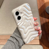 Pearlescent White Three-dimensional Stacking XINGX Phone Case