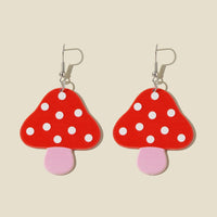 Needle Earrings Fashion Earrings Mushroom Garden Fairy Tale