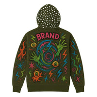 Fashion Casual Printed Polyester Sweater