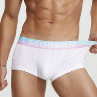 Men's Boxer Shorts Cotton Low Waist