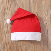 Christmas Holiday Style Grandpa Affixed Cloth Embroidered Long Sleeve Bottom-covering Rompers Hat