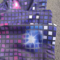 Pixel Mosaic Square Print Swim Briefs Lights