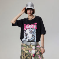 European And American Street Style Fashion Brand Wash Short Sleeve