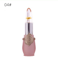 Transparent Jelly  Flower Dried Flower Temperature Change Lip Gloss Lipstick