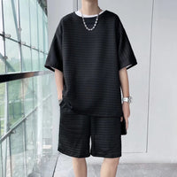 Loose Short Sleeve T-shirt Shorts Trendy Handsome Casual Two-piece Suit