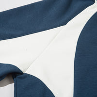 Color Contrast Patchwork Alphabet Plus Velvet Sweater Men