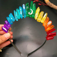 Natural Crystal Crown Hair Band