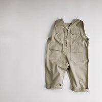 Children's Button Jumpsuit Spring And Autumn New