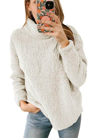 Stylish Loose-fitting Womens Pullover Hoodie Sweatshirt