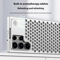 Spring Fastener Magnetic Suction Aluminum Alloy Heat Dissipation S24ultra Phone Case