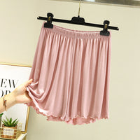 Summer High-waist Loose-fitting Skirt-trousers Capri Pants Wide-leg