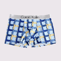Men's Ice Silk Printed Loose And Cute Cartoon Underwear