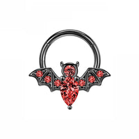 Halloween Punk Bat Nose Stud Ornament
