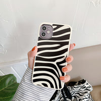 Fine Hole Mobile Phone Case Zebra Pattern