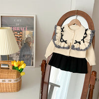 Internet Celebrity Ruffled Bow Little Princess Suit