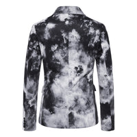 Men's Printed Single Breasted Casual Suit Jacket
