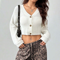 Autumn And Winter Simplicity Short Button Coat