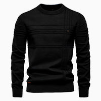European Size Men's Round Neck Pullover