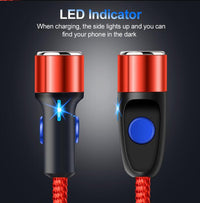 Magnetic Fast Charging Mobile Phone Data Cable Three In One