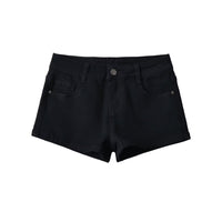 Low Waist Denim Shorts Skinny Stretchy Slimming