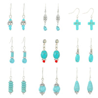 Turquoise Earrings Pendant Bohemian Womens Earrings