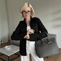 Lapel Shirt Fashion Suit Women's Top