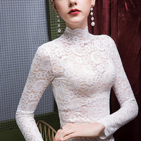 Women's Turtleneck Lace Bottoming Shirt