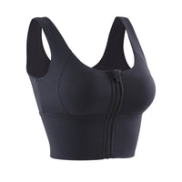 Women's Front Zipper High-strength Shockproof Fitness Bra
