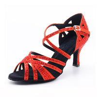 Women's Diamond High Heels And Soft Soled Dance Shoes