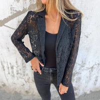 Women's Fashion Lace Shirt Suit