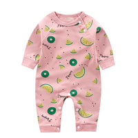 Baby Romper Long Sleeve Cartoon Printing Spring Autumn