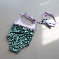 Girls bikini princess skirt swimsuit