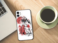 Geisha Dreamland Tempered Glass Soft Silicone Phone Case
