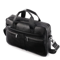 New leather men's briefcase