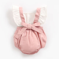 Summer Solid Color Baby Jumpsuit