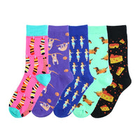 Male cartoon pattern cotton socks