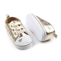 Bright leather love soft bottom toddler shoes