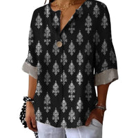 Women's Fashion Personalized Cotton Shirt Casual Top