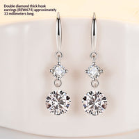 Elegant Sophisticated S925 Sterling Silver Earrings For Women