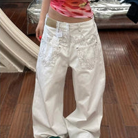 Premium High-waisted Straight-leg Jeans For Women