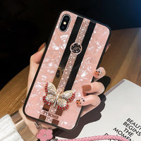 Diamond Butterfly 6s Glass Female Xr Protective Cover