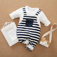 Baby Casual Jumpsuit Fake Two Pieces Jumpsuit