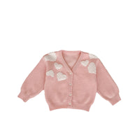 Girls' Baby Sweater Baby Coat Love Embroidered Sweater