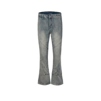 Washed Distressed Trousers Men And Women Deconstructed Stitching