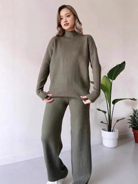 Stylish Minimalist Relaxed Fit Womens Long Sleeve Set