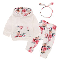 Children's hood printing suit