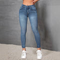High-elastic Versatile Slim-fit Mid-rise Skinny Pants Relaxed Fit