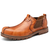 Men's leather low-top Martin boots